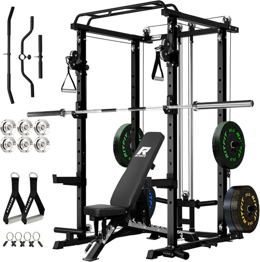 Ultimate PPC-P3 Power Cage & LAT Pulldown System - 1200LB Squat Rack