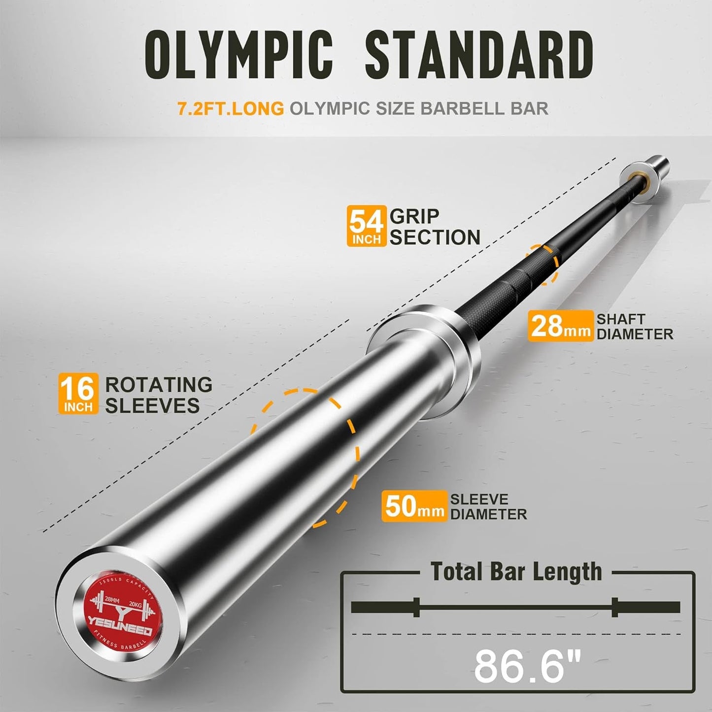 Olympic Curl Bar – 700LB Weight Capacity