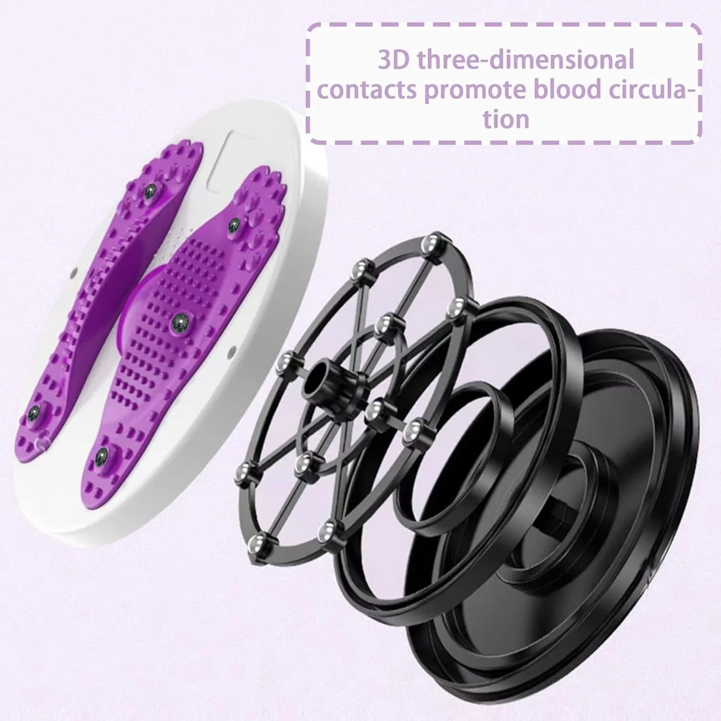 Waist Twister Disc with LCD Counter, 360° Rotation