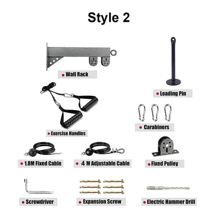 Wall-mounted Pulley Cable Machine