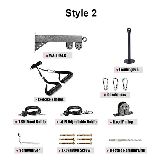 Wall-mounted Pulley Cable Machine