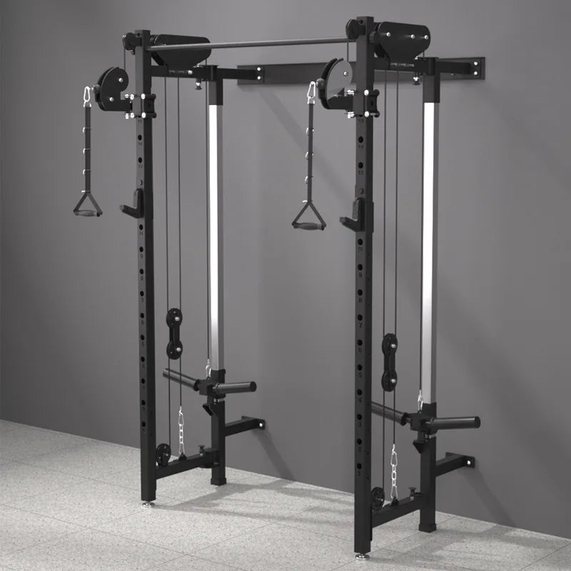 Foldable squat rack wall bird comprehensive trainer