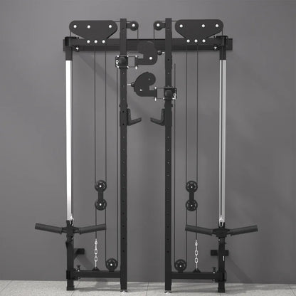 Foldable squat rack wall bird comprehensive trainer