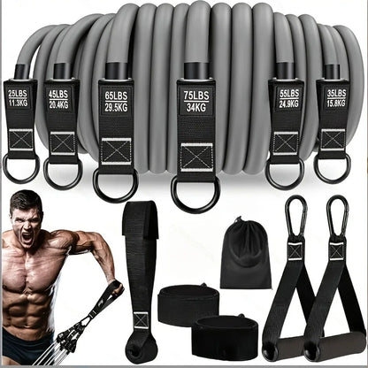 Resistance strap with handle 25LBS - 75LBS