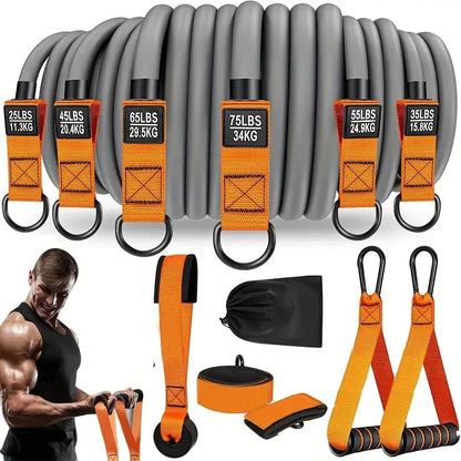 Resistance strap with handle 25LBS - 75LBS