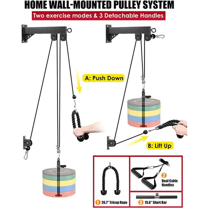 Wall-mounted Pulley Cable Machine